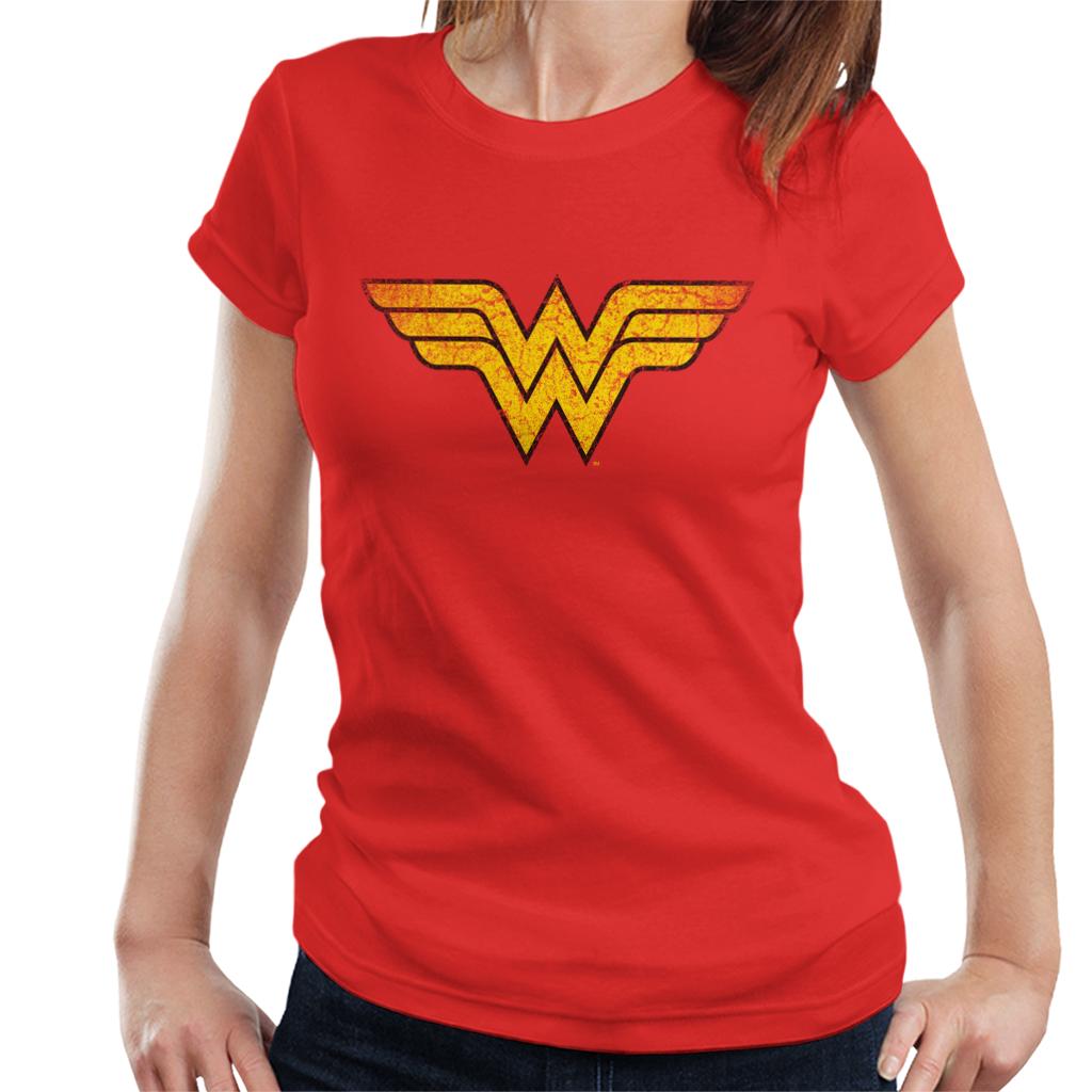 Wonder Woman Faded Yellow Logo Women's T-Shirt product image 4