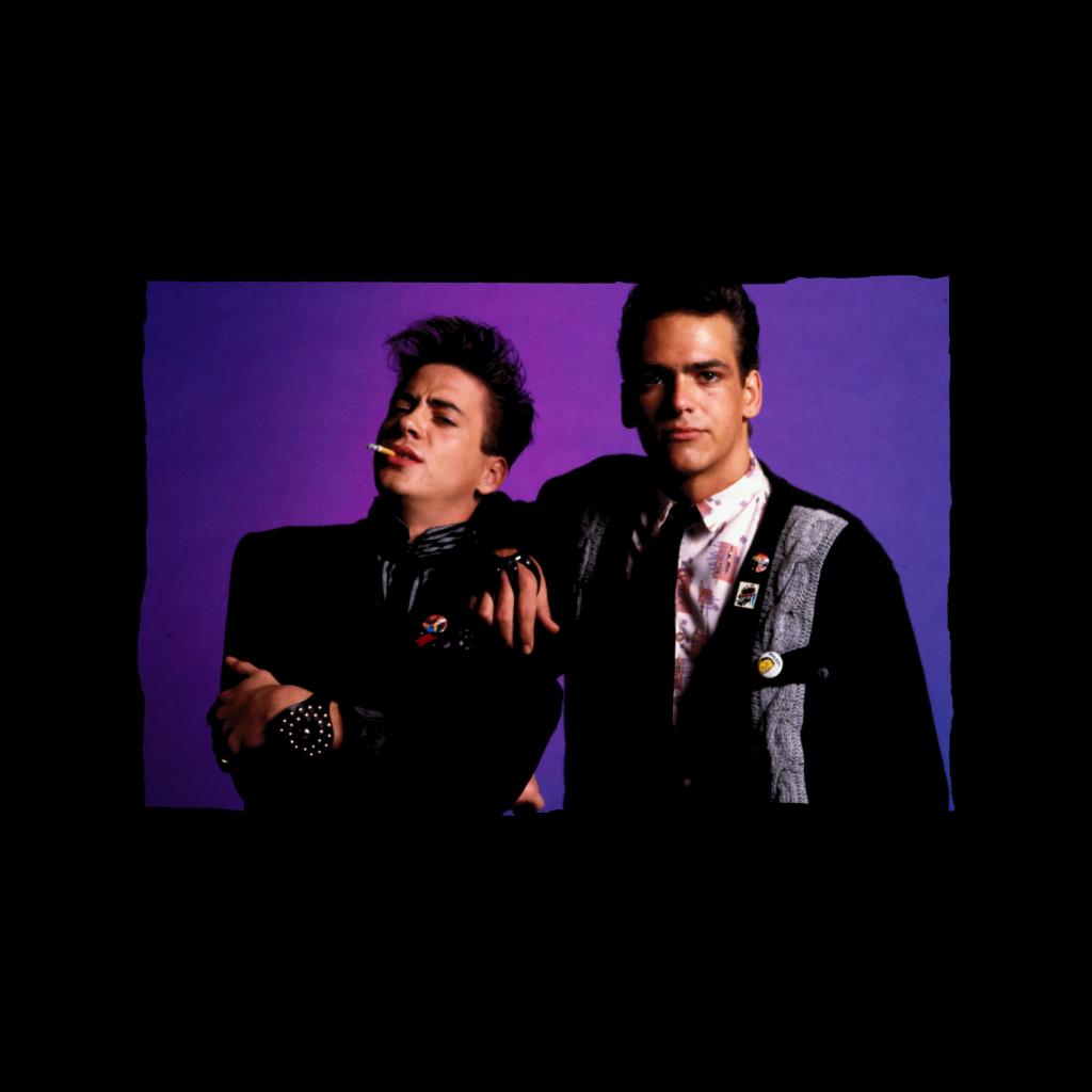 Weird Science Ian And Max Purple Background Men's Hooded product image 2