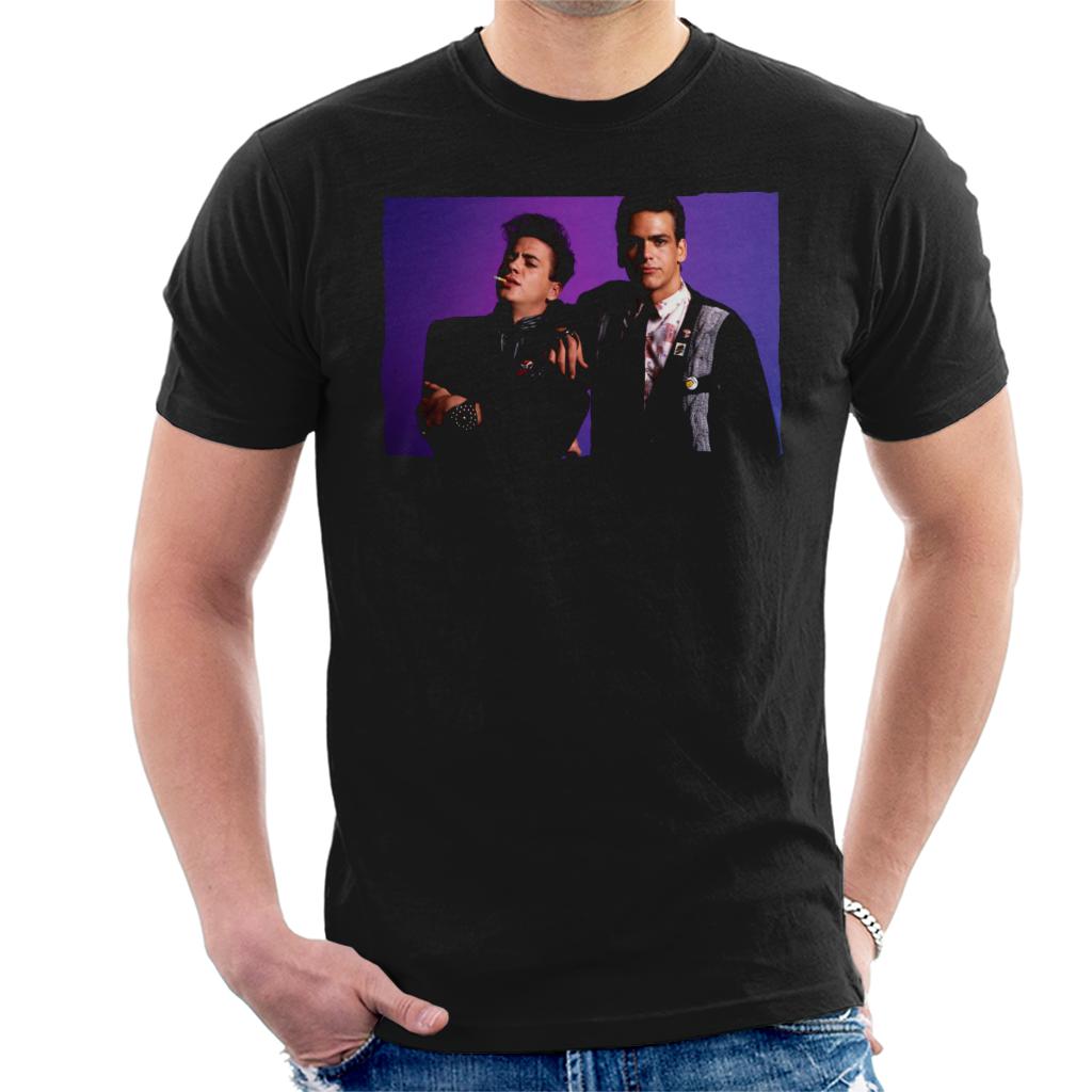 Weird Science Ian And Max Purple Background Men's T-Shirt product image 1