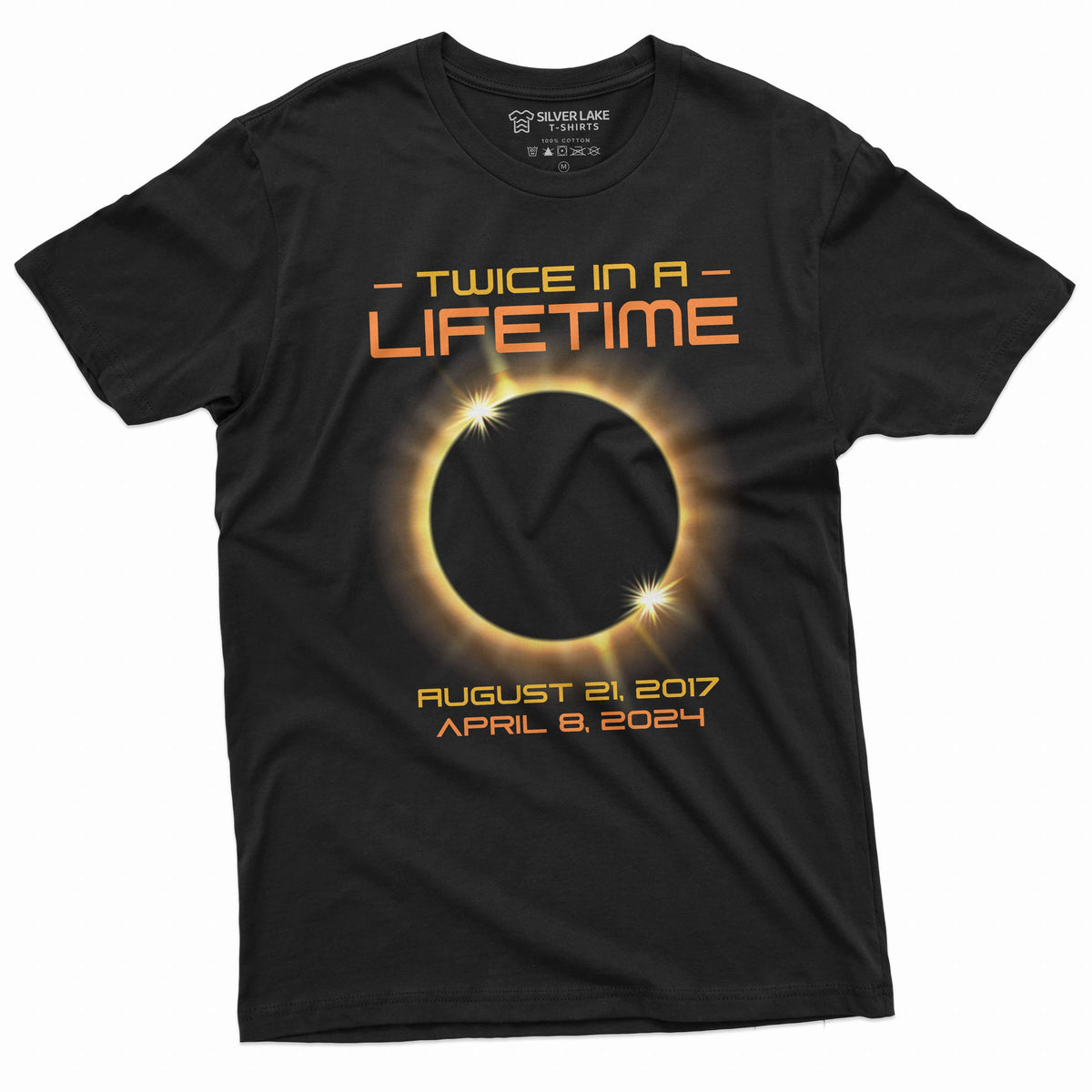 solar eclipse T-shirt Twice in a lifetime total of April 8 product image 1