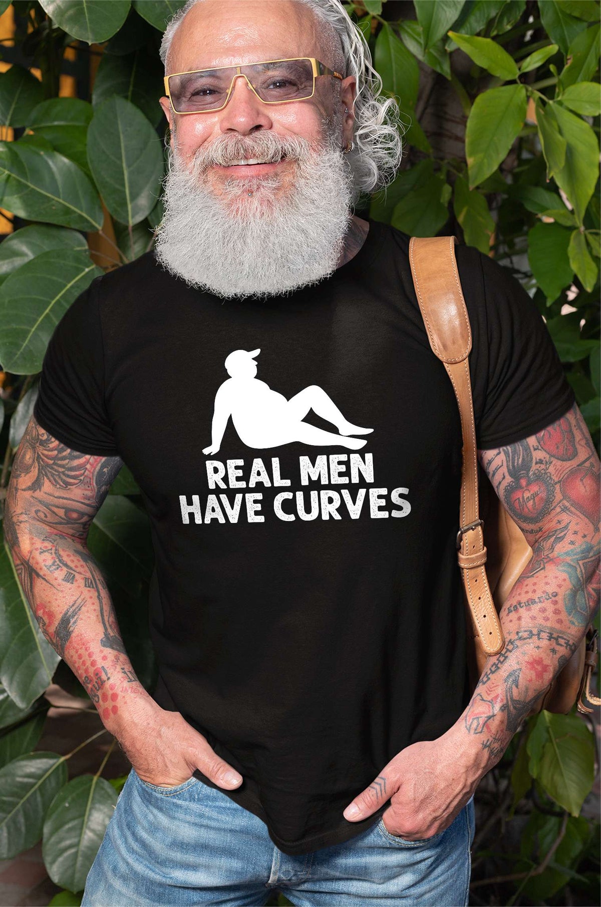 Men's Dad Bod T-shirt Real Men Have Curves Tee Funny humor product image 2