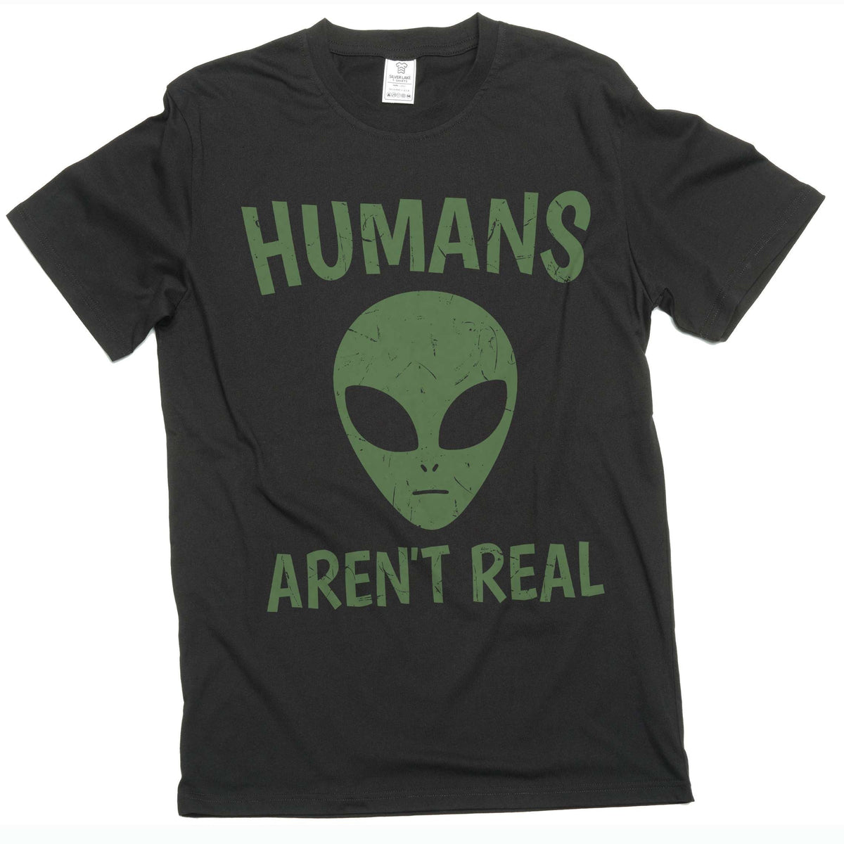 Humans Are Not Real Shirt Alien Science Tee Space Geek Nerd product image 1