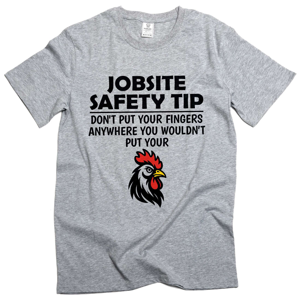 Men's Jobsite Safety T-shirt Humor Humorous Funny Saying product image 5