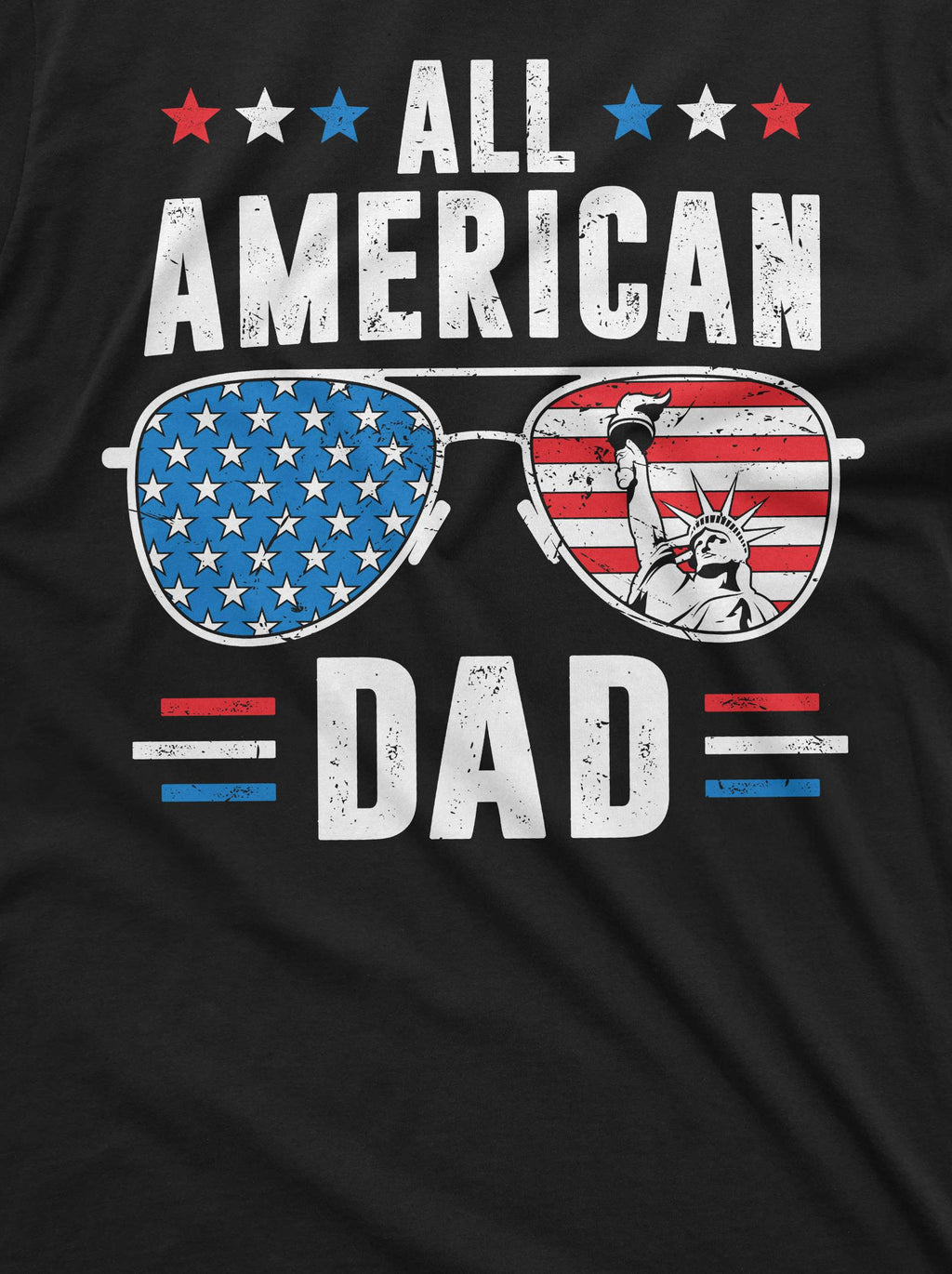 Men's Father's Day 4th of July All American dad T-shirt product image 2