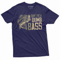 Men's funny fishing bass T-shirt don't be a dumb fisherman product image 1
