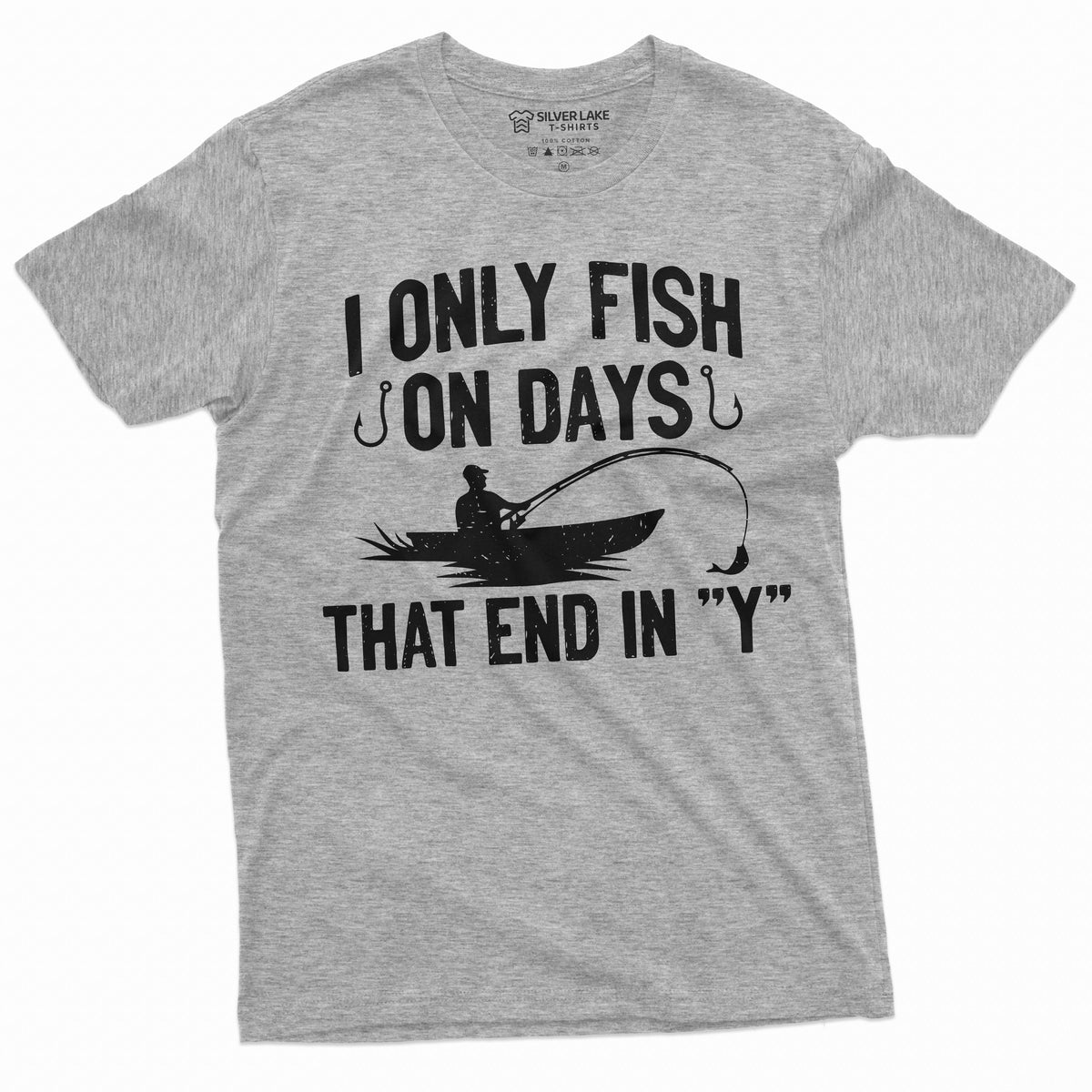Men's Funny Fishing Shirt I only Fish Humor Tee Fathers day product image 12
