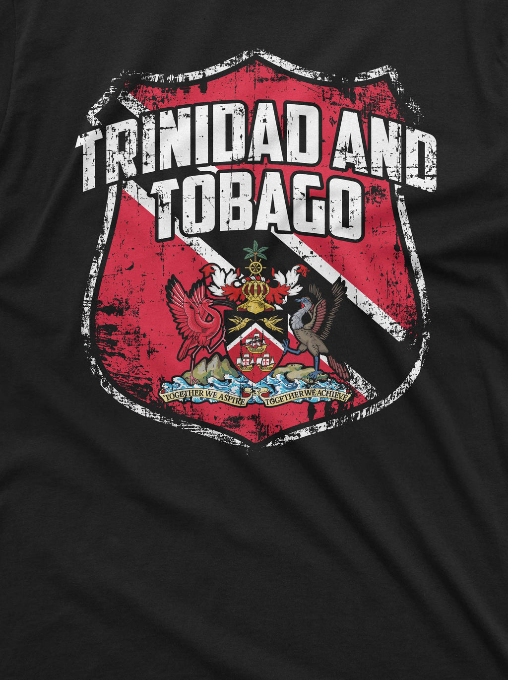 Mens Trinidad and Tobago Country tee shirt Coat of arms product image 2