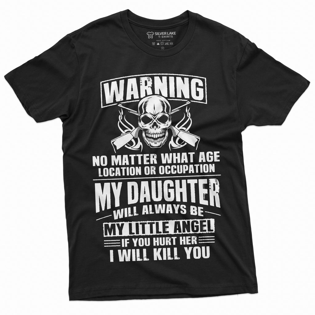 Men's Fathers day Dad Daughter T-shirt my Little Angel Papa product image 8
