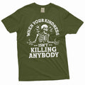 Men's funny killing with kindness T-shirt Halloween party product image 1