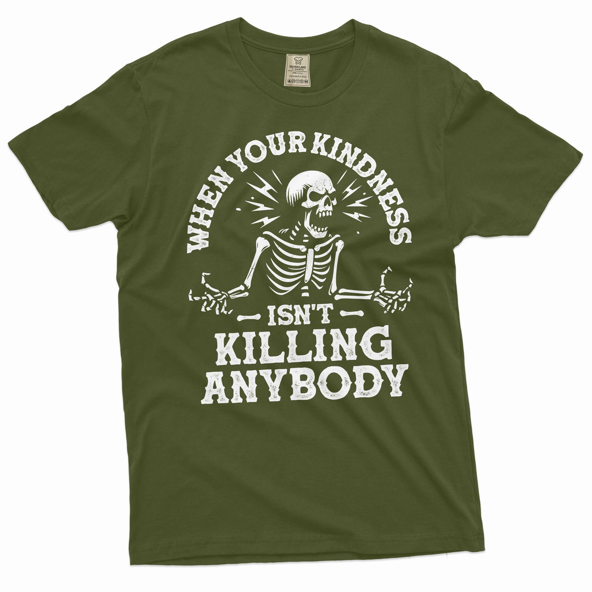 Men's funny killing with kindness T-shirt Halloween party product image 1