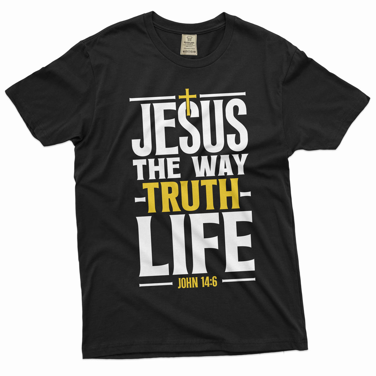 Jesus T-shirt Christian way truth life tee shirt Church Mom product image 1