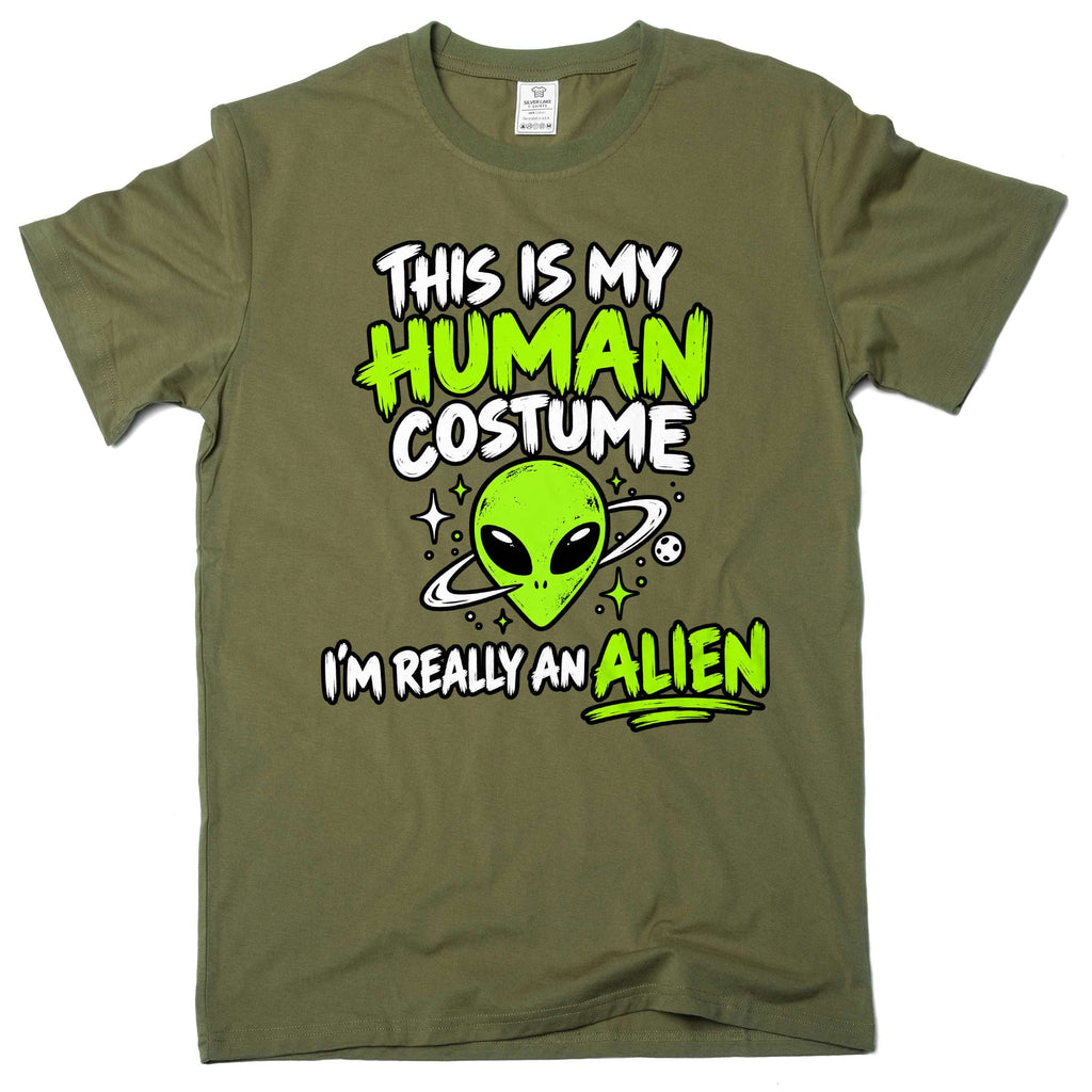 This Is My Human Costume Shirt Funny Alien Halloween product image 3