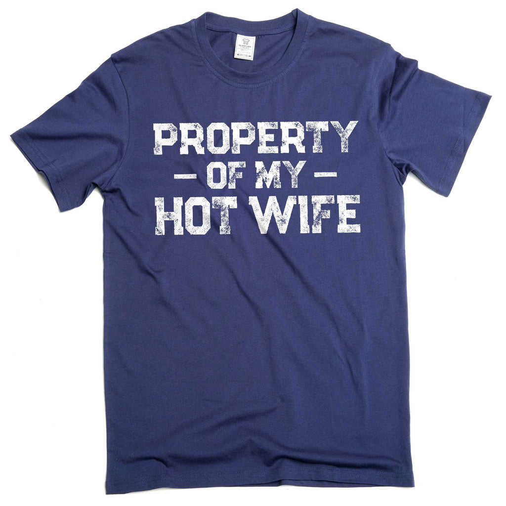 Property of my hot wife Men's T-shirt Valentine's day product image 3