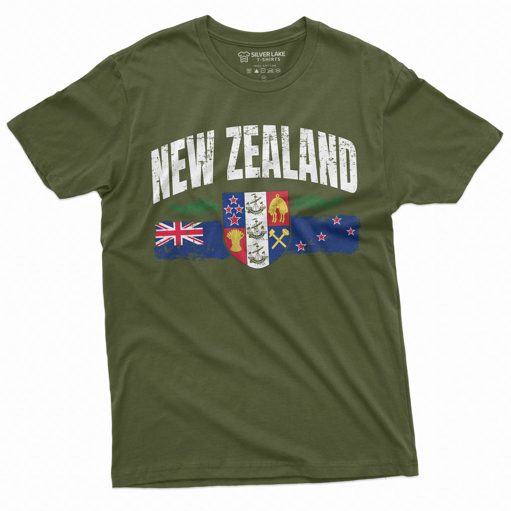 New Zealand T-shirt Mens Womens Kiwi Flag Tee Shirt product image 10