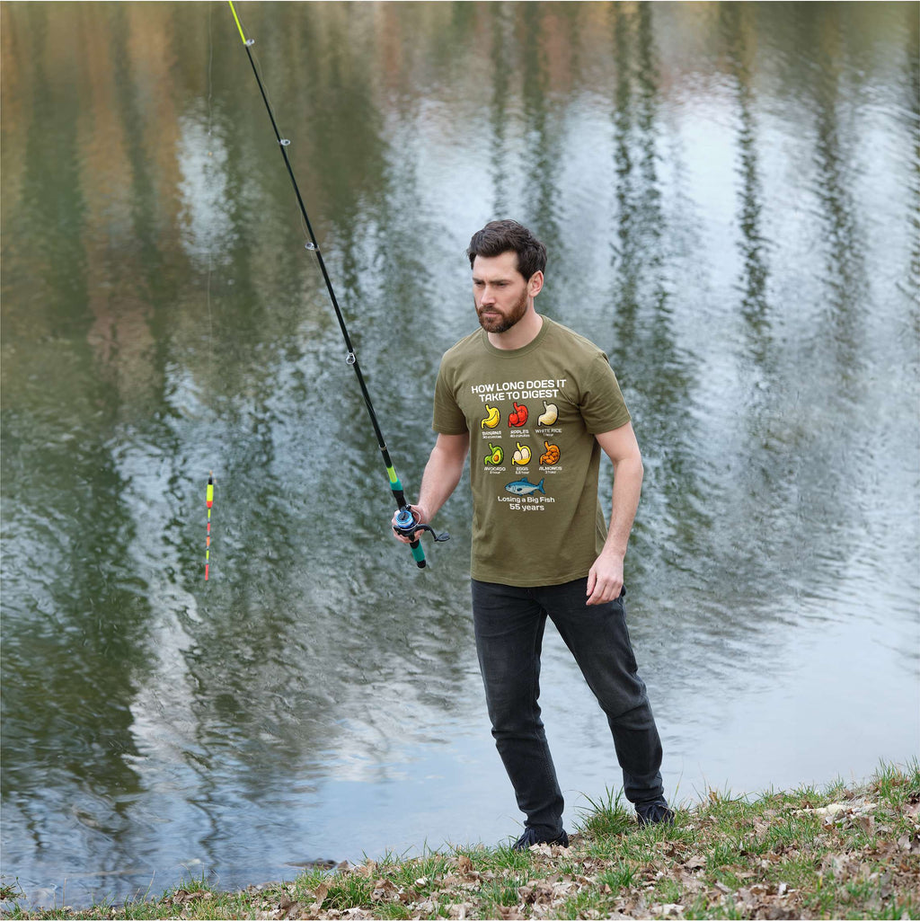 Men's funny fishing T-shirt sarcastic Fisherman hobby Fish product image 1