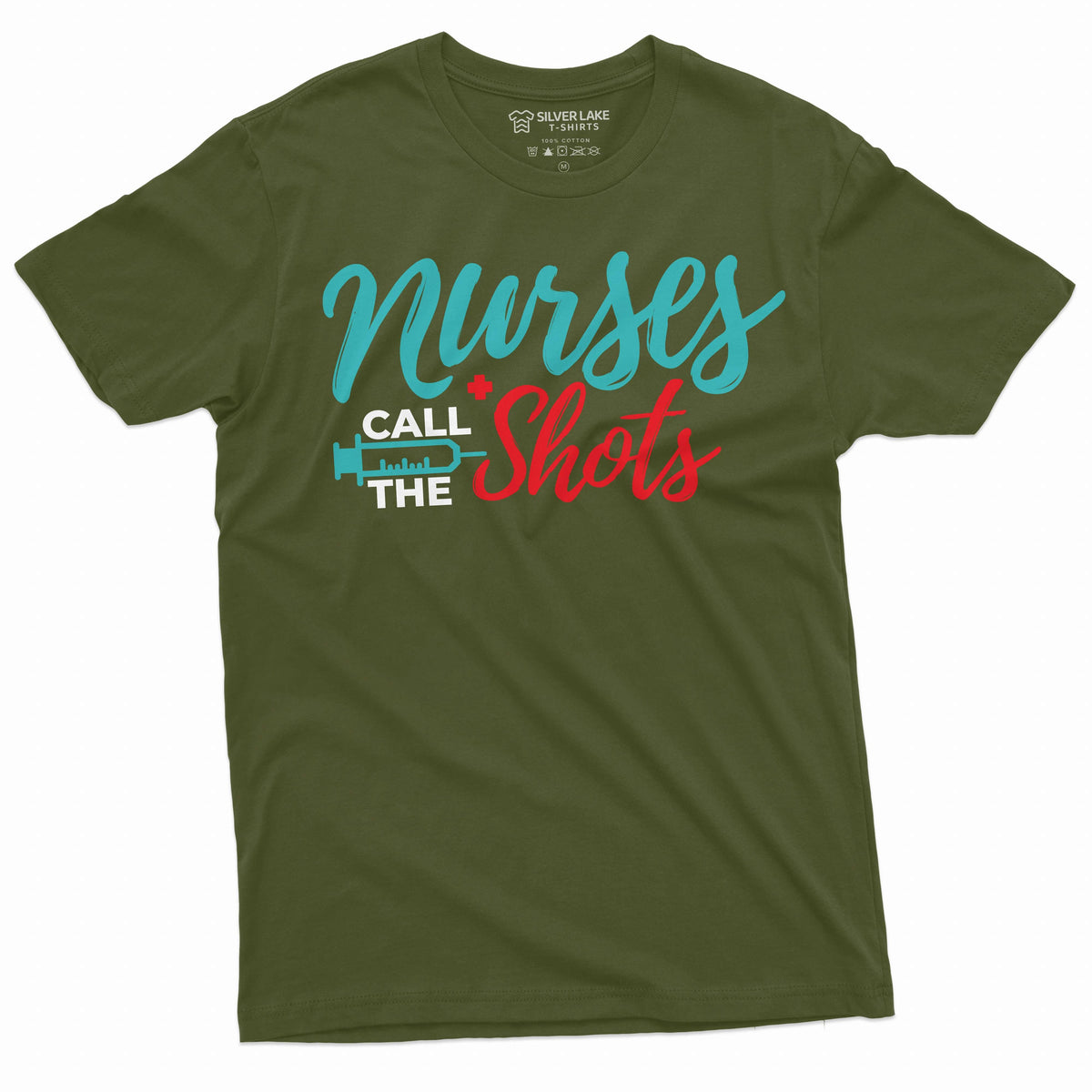 Nurses day Funny T-shirt call the shots Syringe Nurse RN product image 4