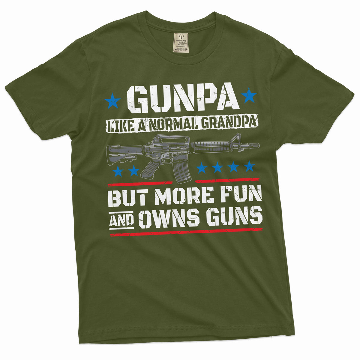 Men's Gunpa Shirt Grandpa Gun Tee Grandfather AR-15 2nd product image 4