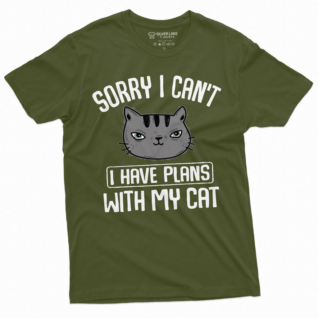 Sorry I cant I have Plans with my Cat funny Pet Lover Peson product image 10