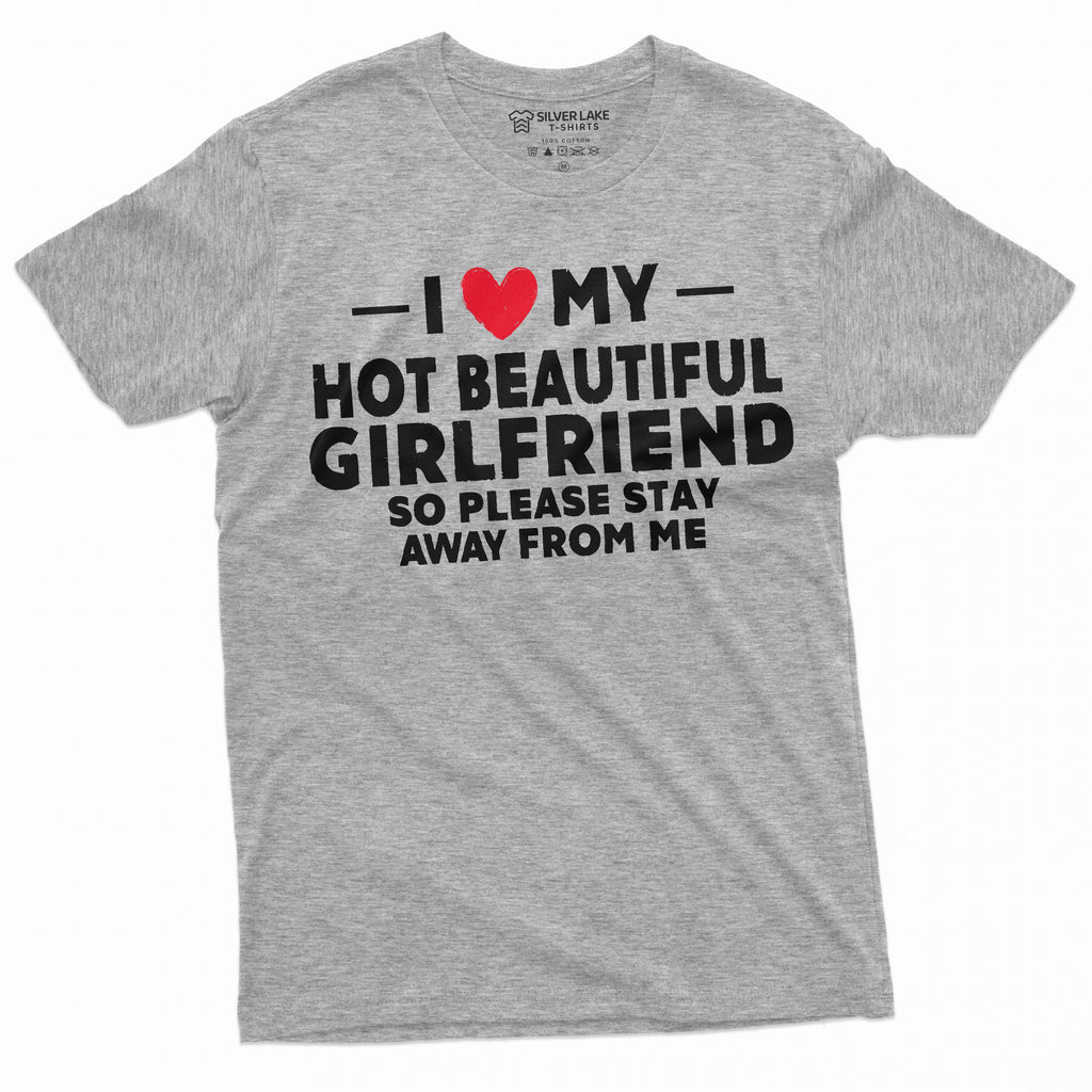 Men's I love my got girlfriend T-shirt Christmas gift for product image 5