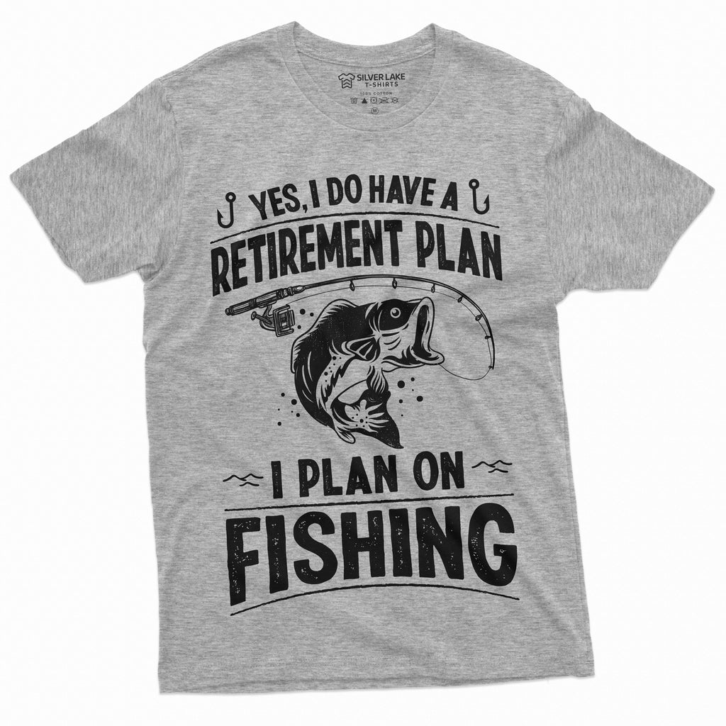 Retirement Plan Fishing T-shirt Mens Funny Retired Grandpa product image 11