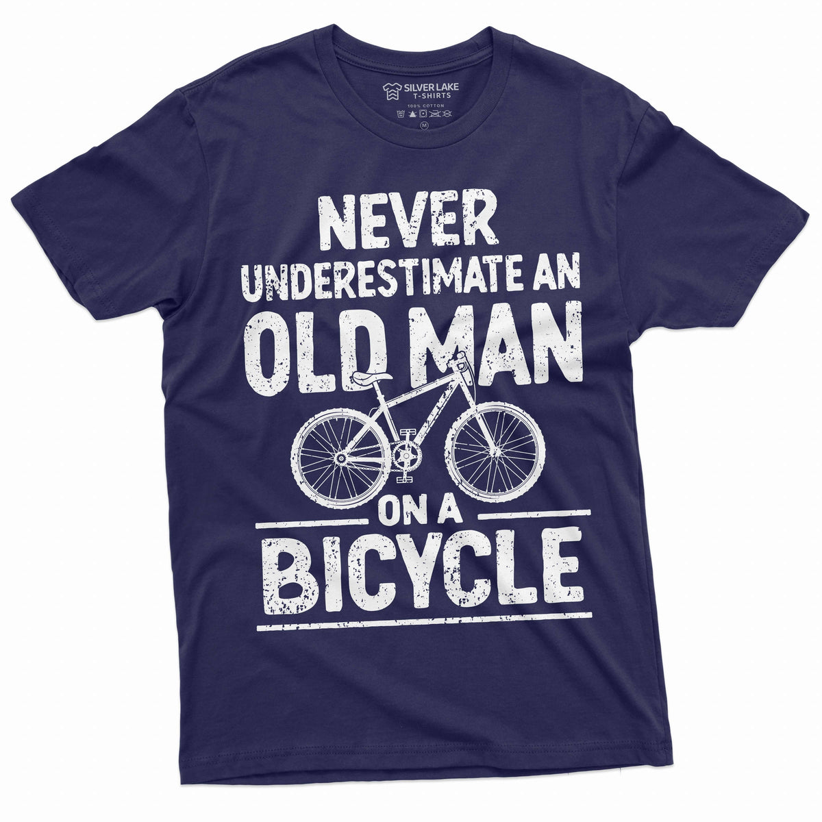 Men's Funny Grandpa Papa Bicycle T-shirt Biker bike product image 3