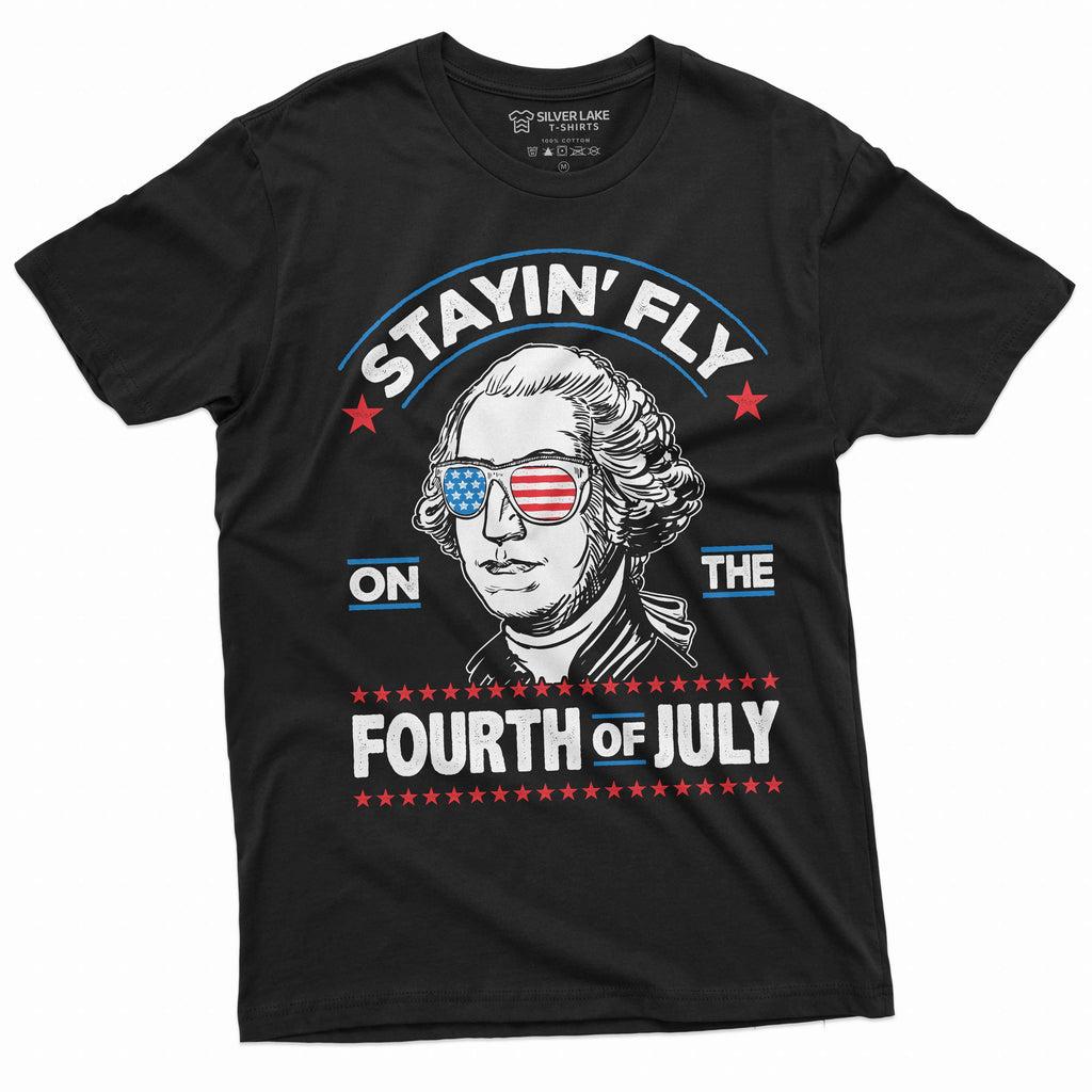 Men's 4th of July Stayin Fly on the fourth of T-shirt product image 1