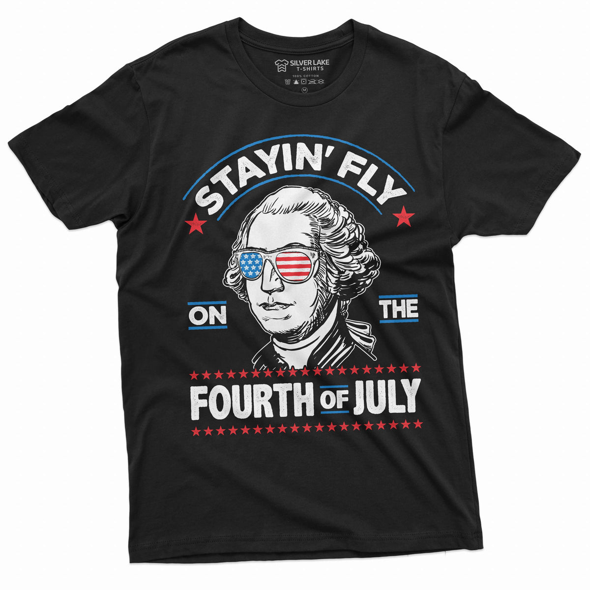 Men's 4th of July Stayin Fly on the fourth of T-shirt product image 1