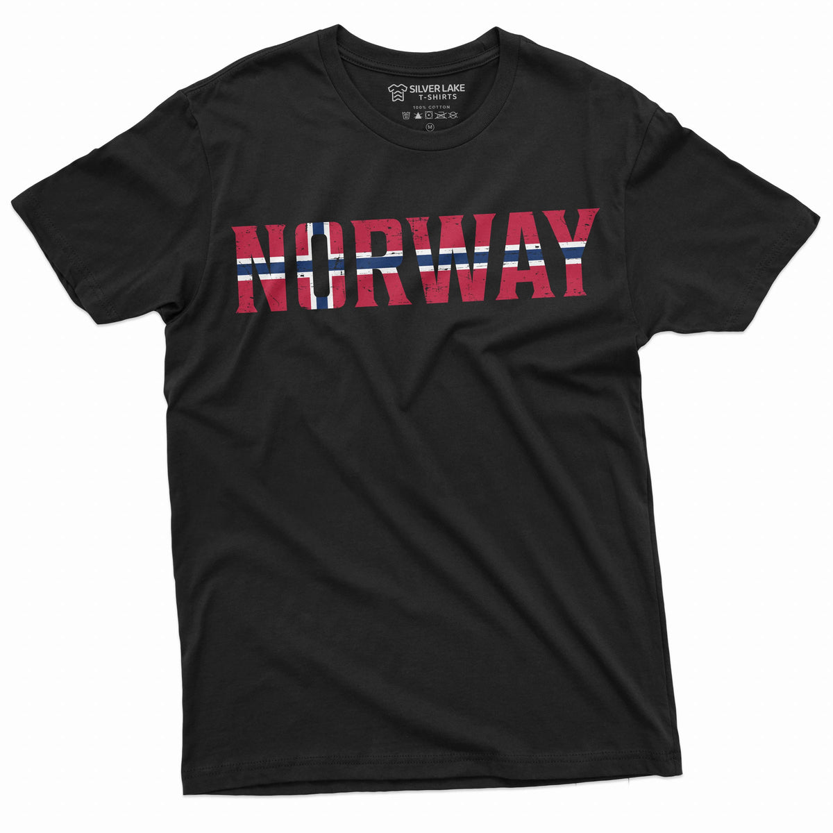 Men's Norway T-shirt Norge Norwegian Flag coat of arms tee product image 1