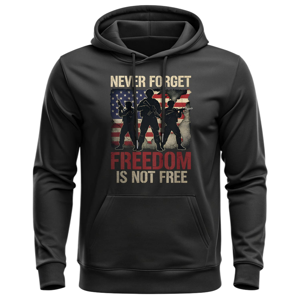Never Forget Freedom Is Not Free Proud US Hoodie product image 1