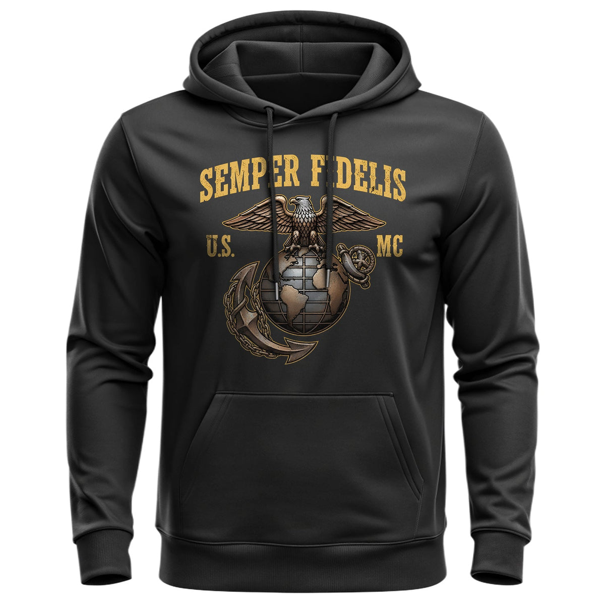 Semper Fidelis USMC Proud US Military Hoodie product image 1