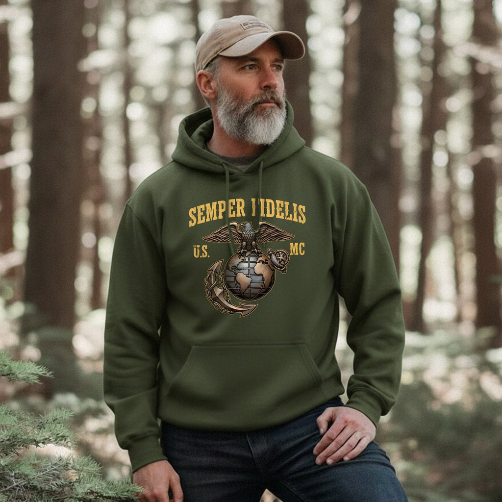 Semper Fidelis USMC Proud US Military Hoodie product image 4