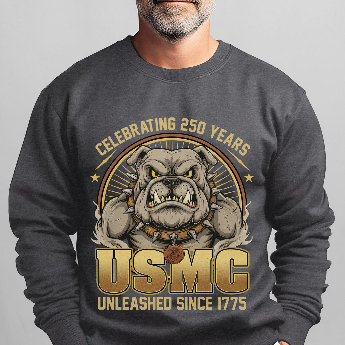 Celebrating 250 Years USMC Unleashed Sweatshirt product image 7