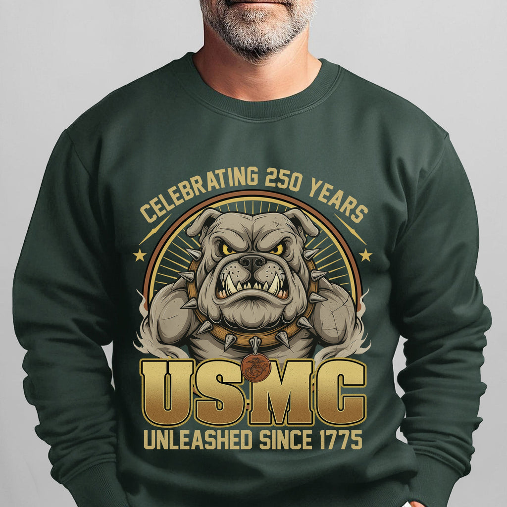 Celebrating 250 Years USMC Unleashed Sweatshirt product image 11