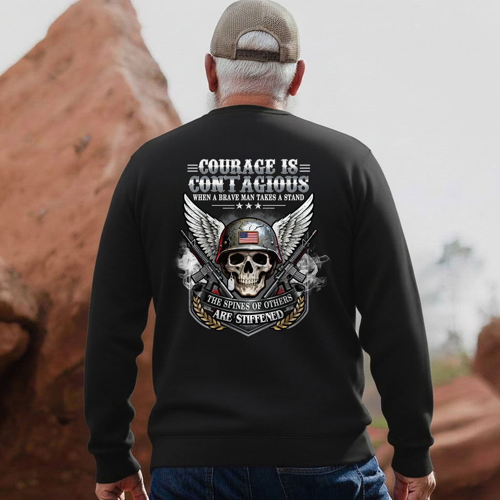 Courage Is Contagious When One Brave Sweatshirt product image 4