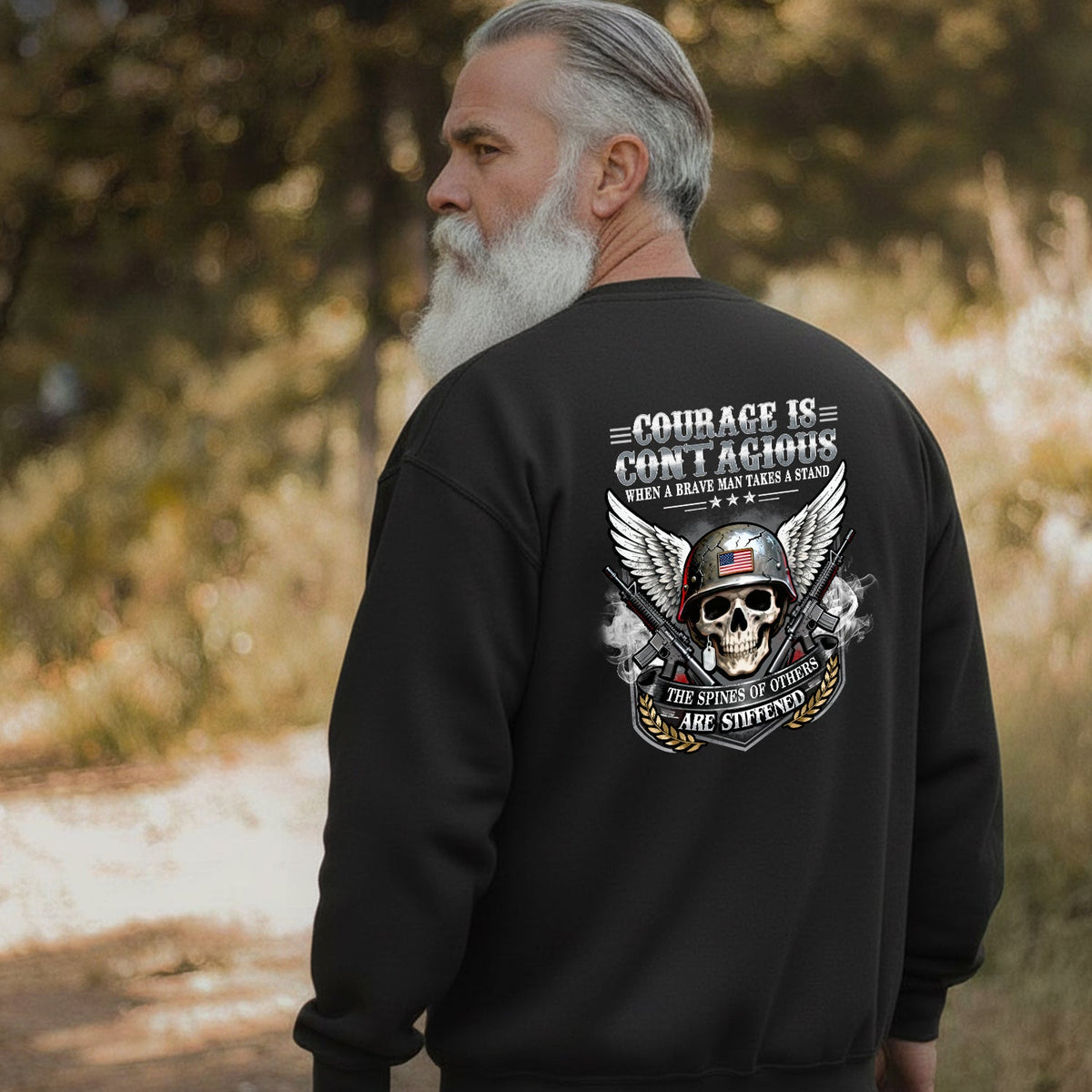 Courage Is Contagious When One Brave Sweatshirt product image 5