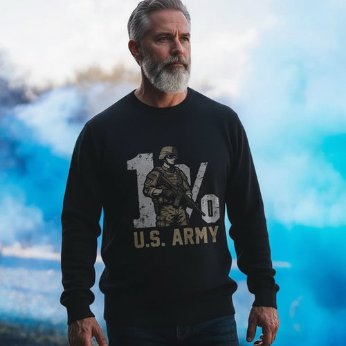 1% US Army Proud Military Veteran Honor Sweatshirt product image 2
