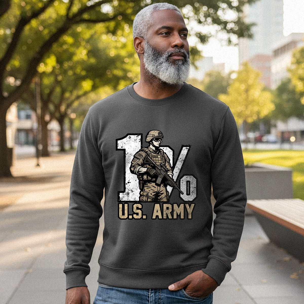 1% US Army Proud Military Veteran Honor Sweatshirt product image 4