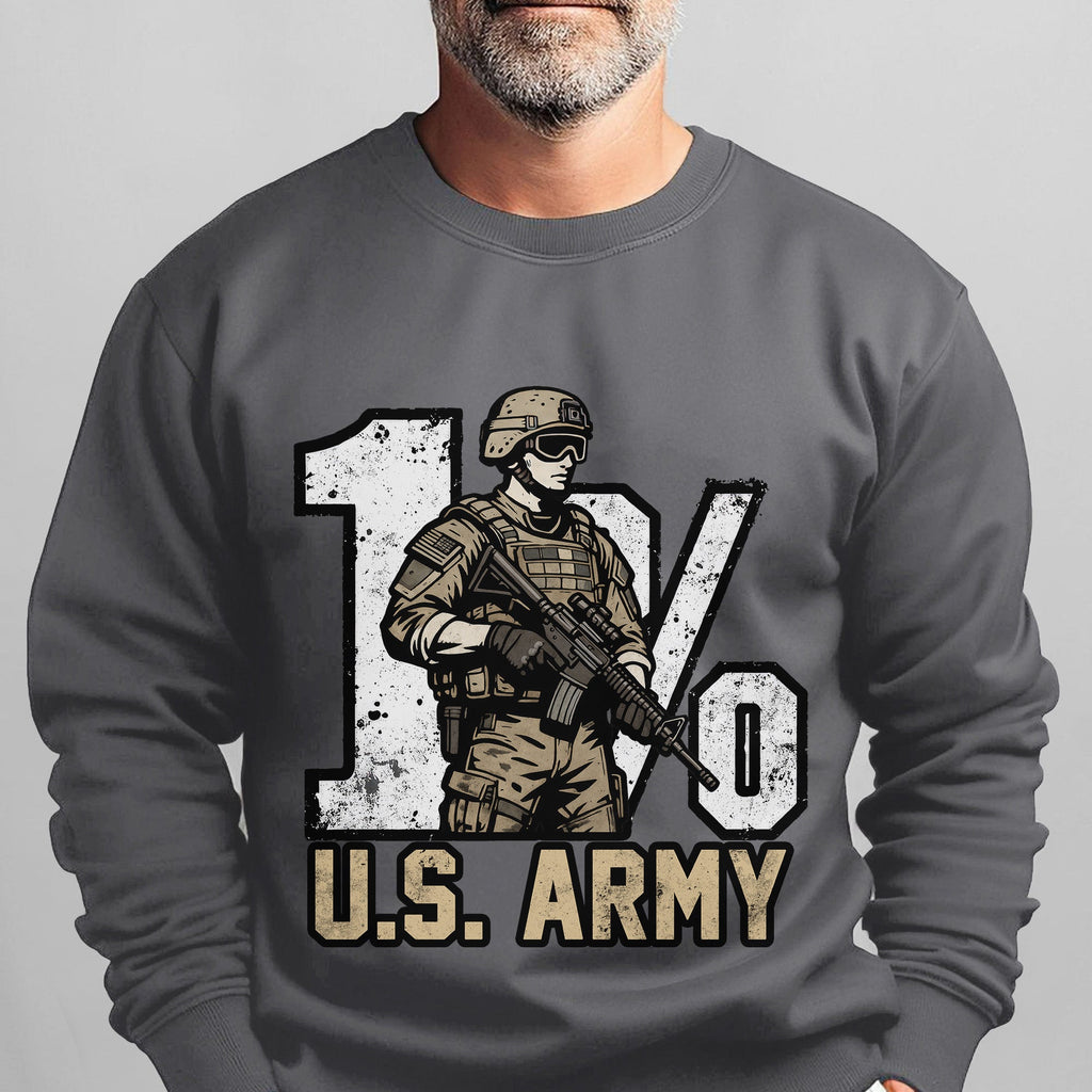 1% US Army Proud Military Veteran Honor Sweatshirt product image 9