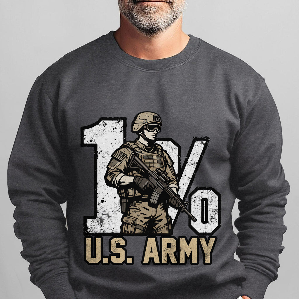 1% US Army Proud Military Veteran Honor Sweatshirt product image 7