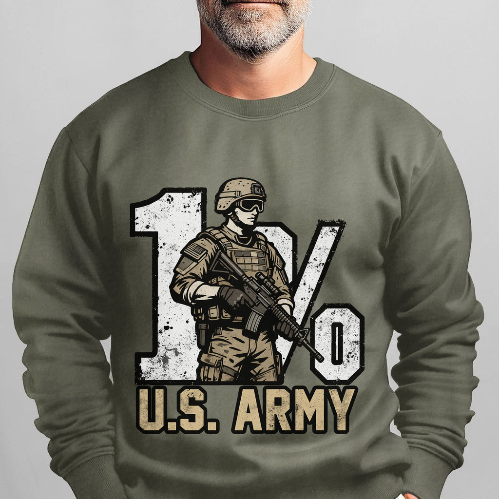 1% US Army Proud Military Veteran Honor Sweatshirt product image 10
