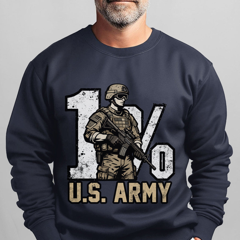 1% US Army Proud Military Veteran Honor Sweatshirt product image 8