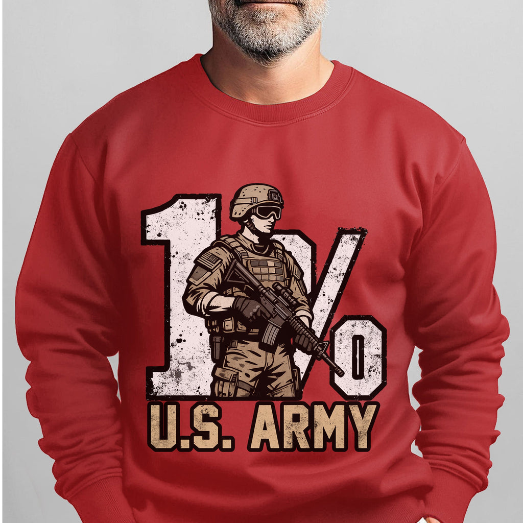 1% US Army Proud Military Veteran Honor Sweatshirt product image 12