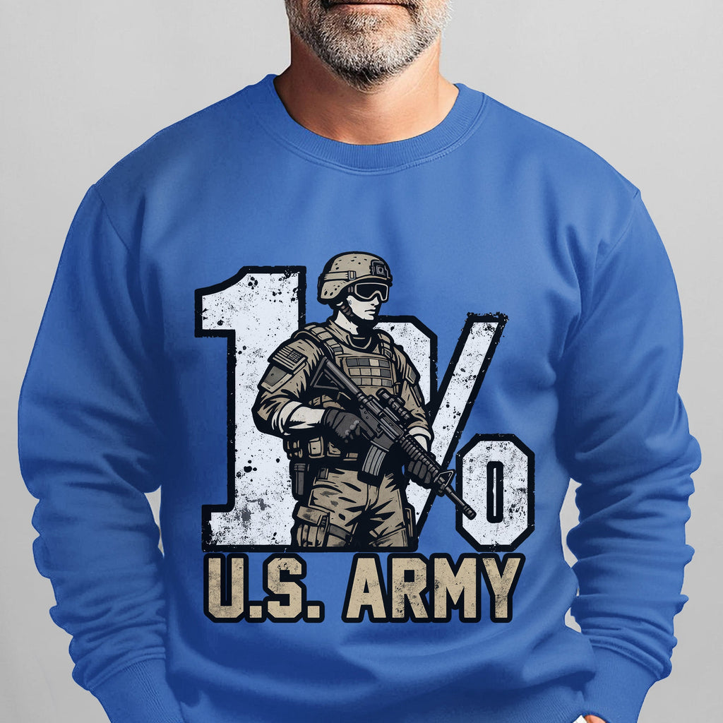 1% US Army Proud Military Veteran Honor Sweatshirt product image 13