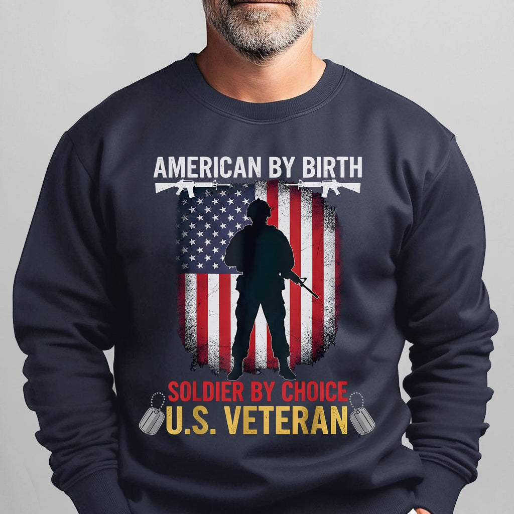 American by Birth Soldier by Choice US Sweatshirt product image 8