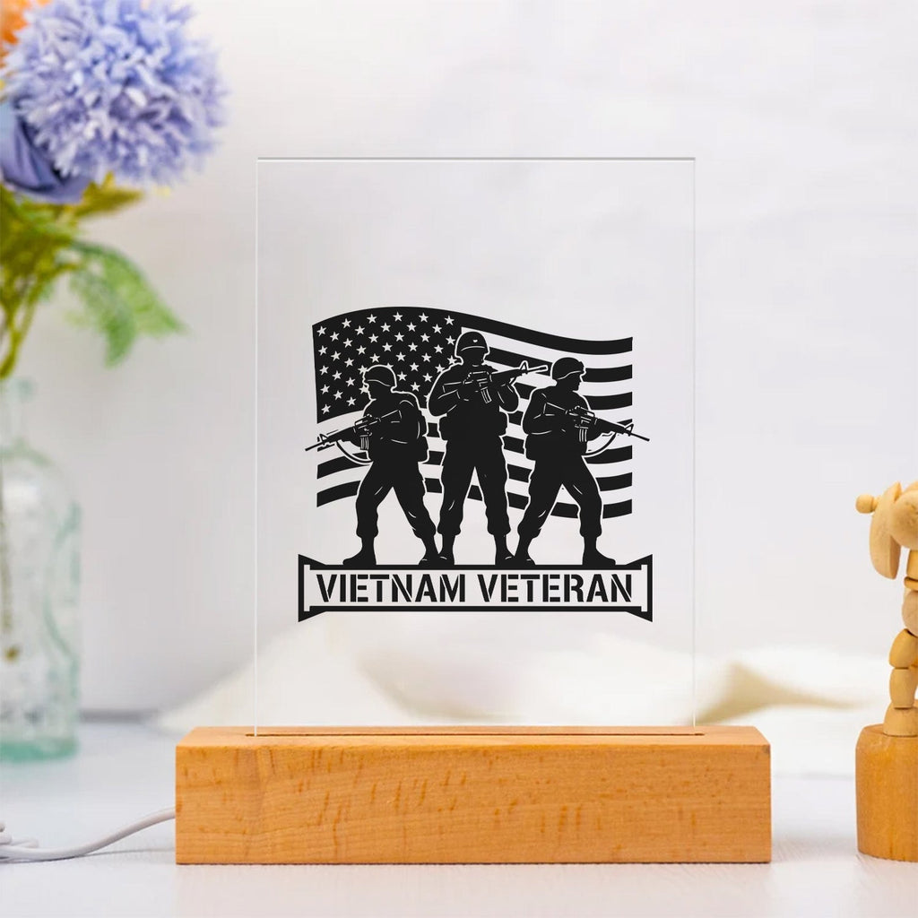Vietnam Veteran Proud Led Night Light