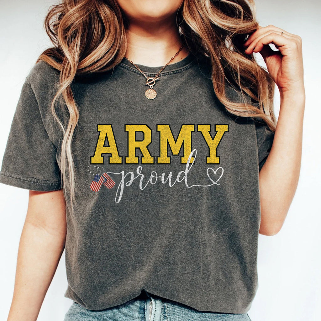 Army Proud Military Honor Comfort Colors T-Shirt product image 1