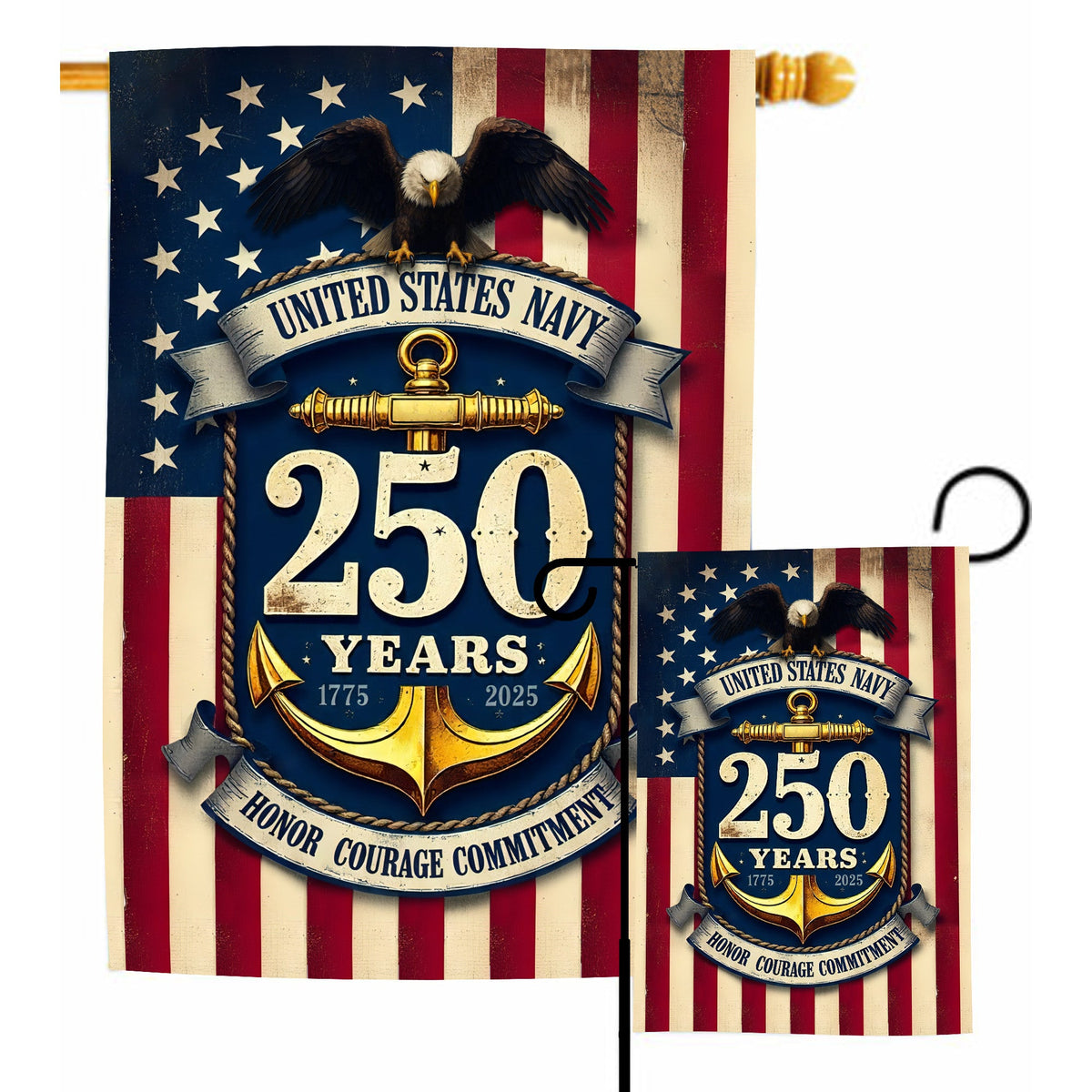 U.S. Navy 250 Years Veteran Honor Flag