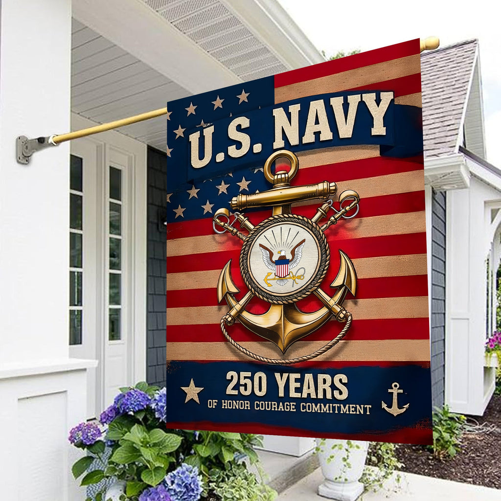 US Navy 250 Years of Honor Flag