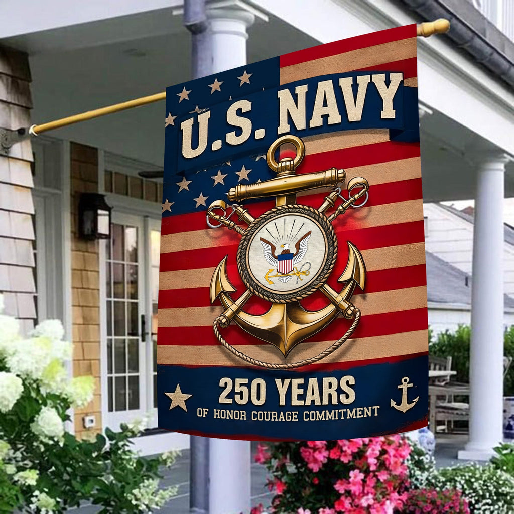 US Navy 250 Years of Honor Flag