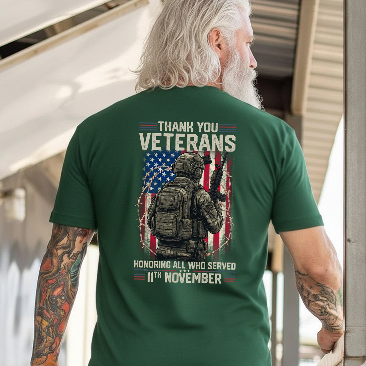 Thank You Veterans Honoring All Who Served T-Shirt product image 5